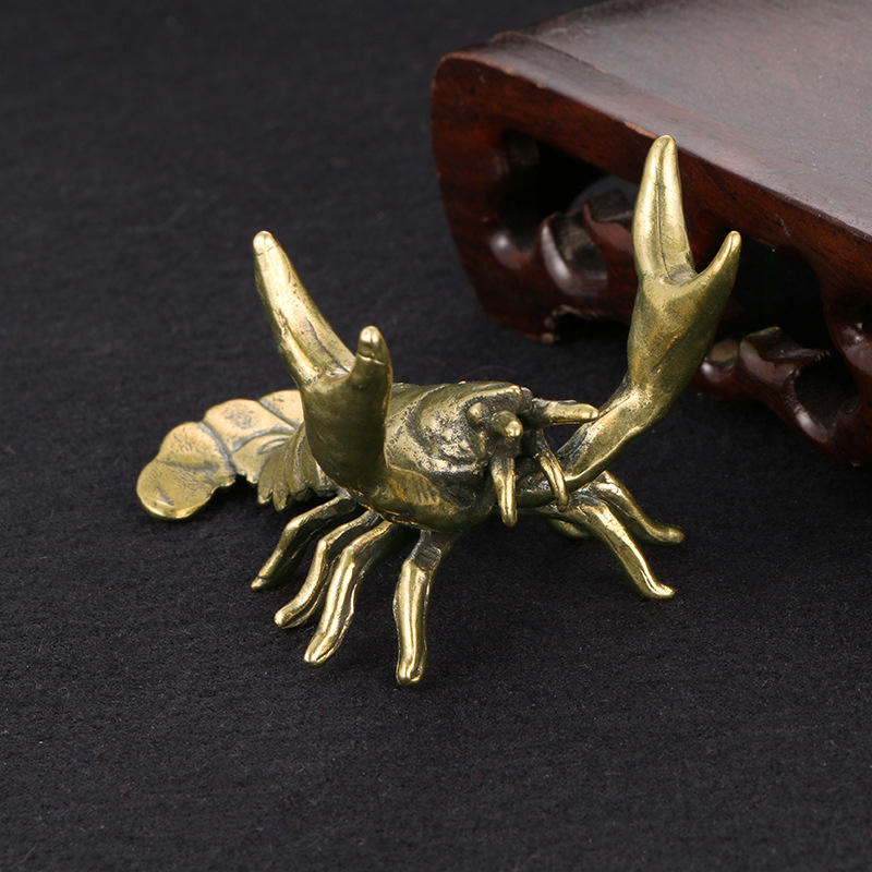 Solid Brass Crayfish Ornament  - Vintage Collectible Pens recension och pris