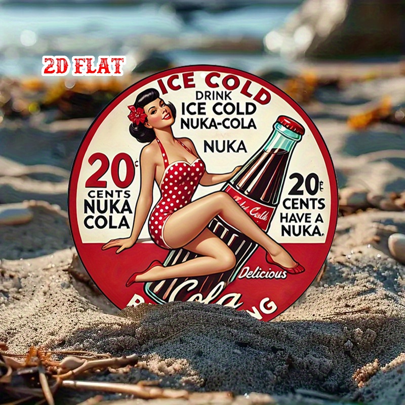 2D Flat, 1pc Retro Pin-Up 7.87 - Vintage Collectible Plates recension och pris