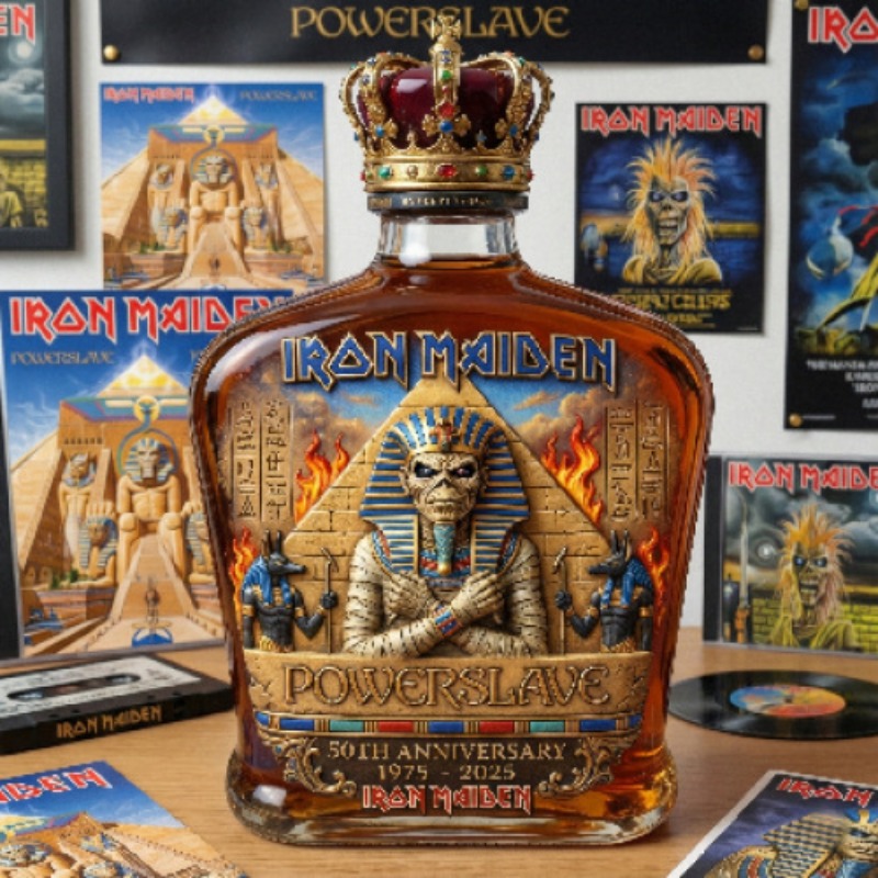 Vintage Rock Themed Mummy Scul - Vintage Collectible Liquor Bottles recension och pris