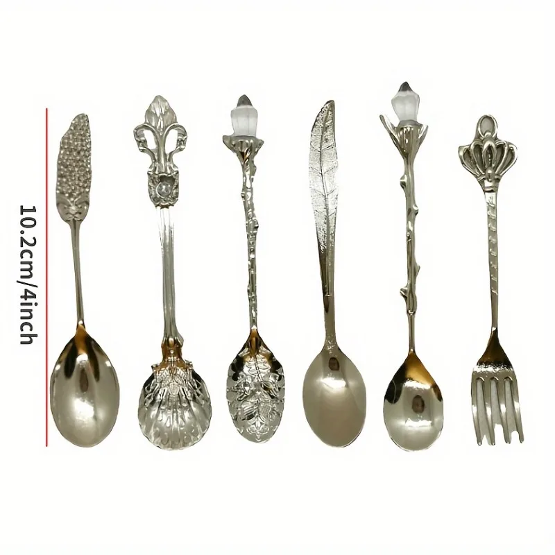 6Pcs/Set Vintage European Pala - Vintage Collectible Spoons recension och pris