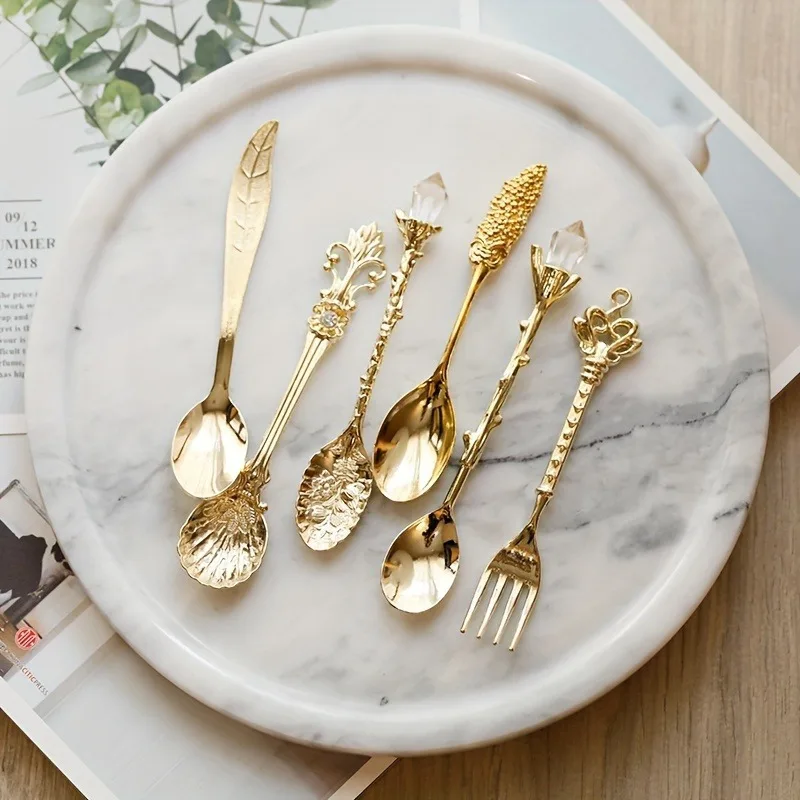 6Pcs/Set Vintage European Pala - Vintage Collectible Spoons recension och pris